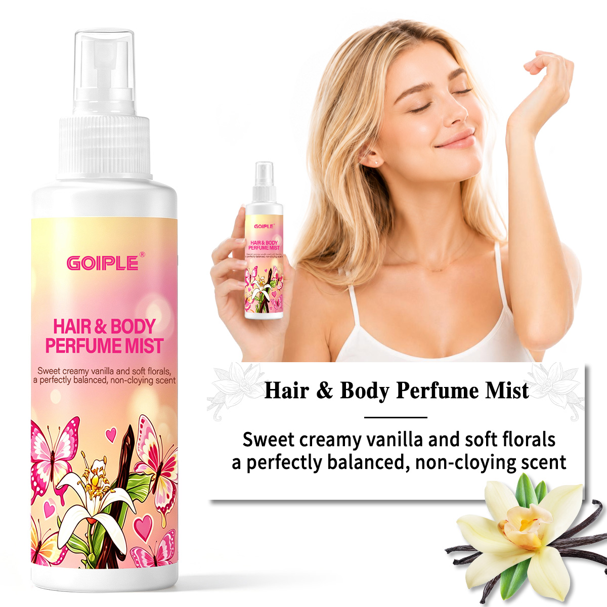 Perfume Aroma Fragrance - Perfume para Cabelo e Corpo, Spray