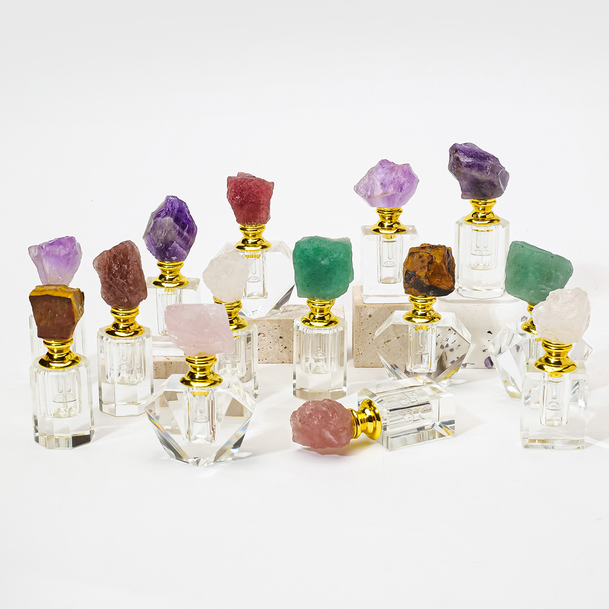 1pc natural ametista cristal c - Oud Perfume Spray avaliação e preço