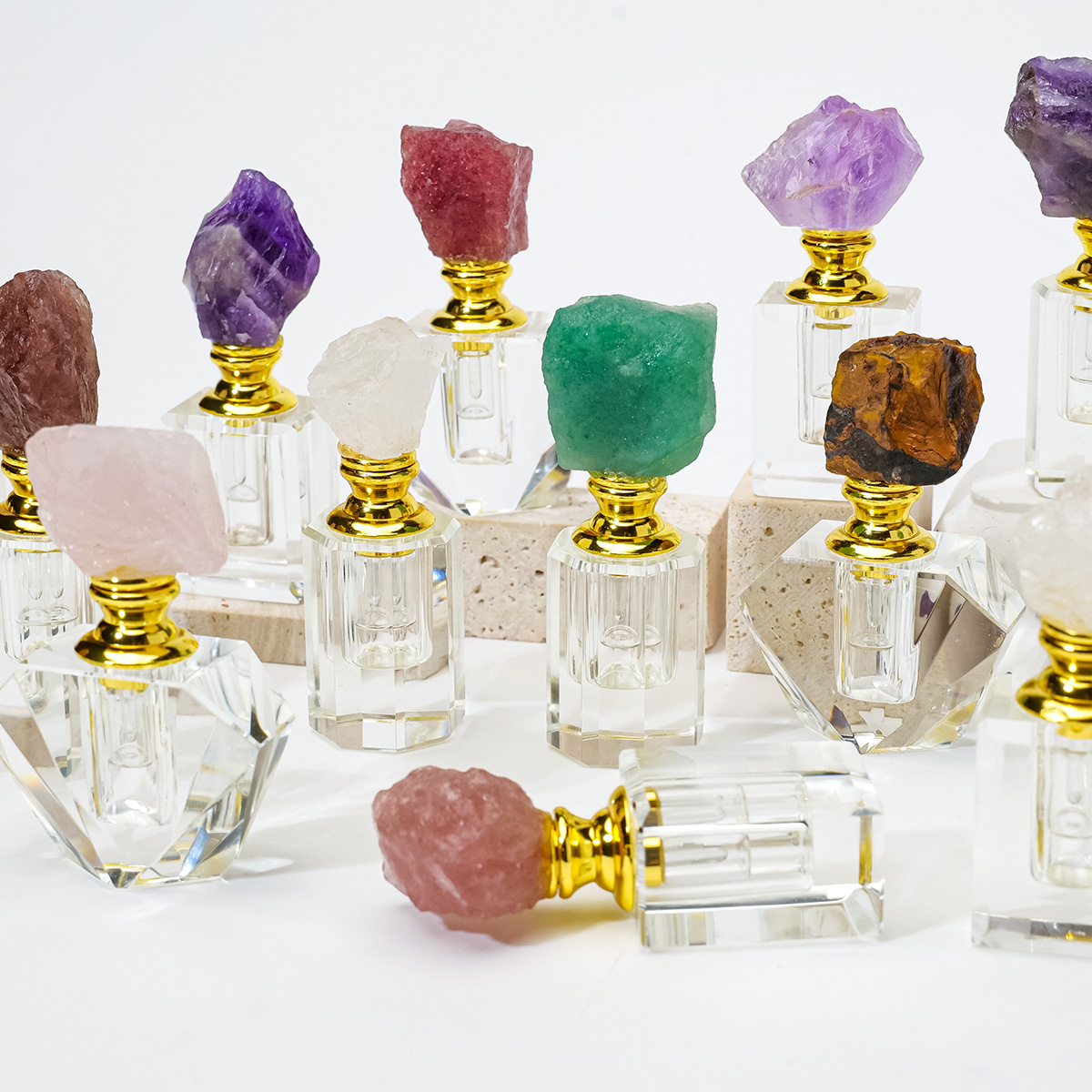 1pc natural ametista cristal c - Oud Perfume Spray avaliação e preço